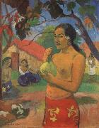 Paul Gauguin Woman Holding a Fruit oil on canvas